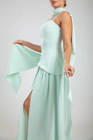 Seraphine Gown – Mint Mist