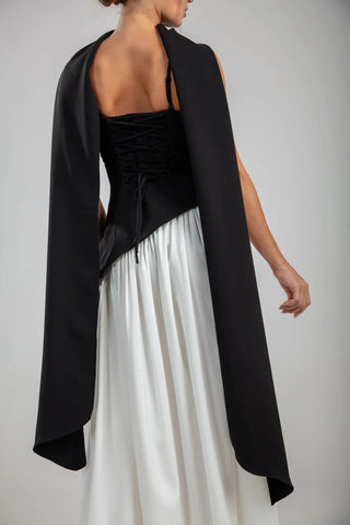 Seraphine Gown – Noir/Blanc