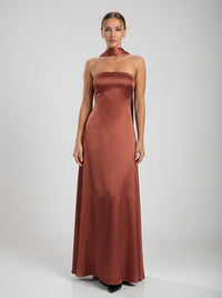 Solara Gown – Rust