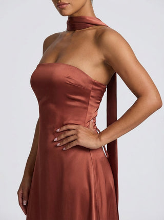 Solara Gown – Rust