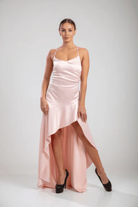 Solène Cascade Gown – Blush Pink