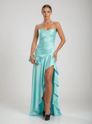 Velina Noir Solène Cascade in light aqua – dress product photo