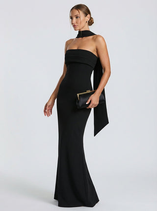 Valeria Mermaid Gown – Midnight Noir