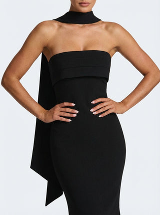 Valeria Mermaid Gown – Midnight Noir