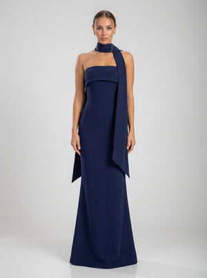 Valeria Gown – Navy Blue
