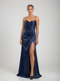 Valoria Gown – Navy Blue