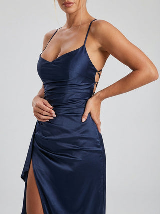 Valoria Gown – Navy Blue