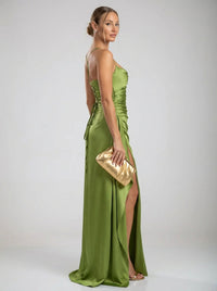 Valoria Gown – Olive Green