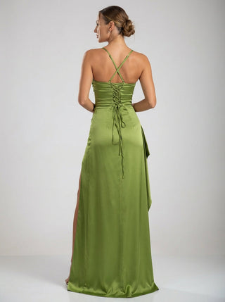 Valoria Gown – Olive Green