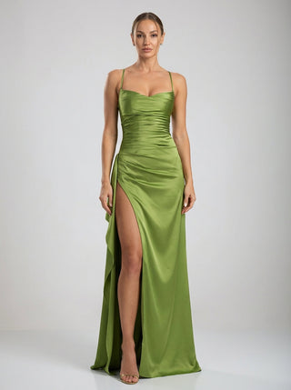 Valoria Gown – Olive Green