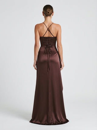Valoria Gown – Plum Brown