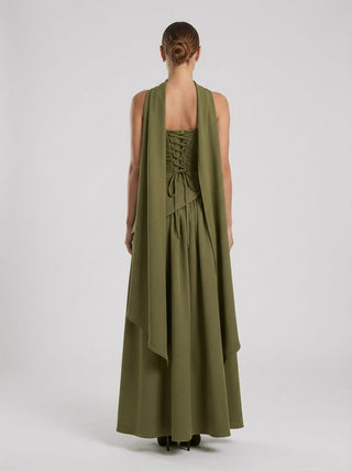 Seraphine Gown – Olive Green