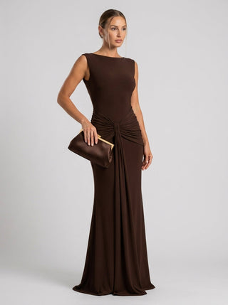 Elsira Gown – Espresso Brown