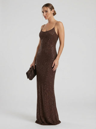 Nova Dress – Chocolate Bronze
