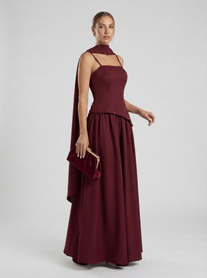 Seraphine Gown – Burgundy