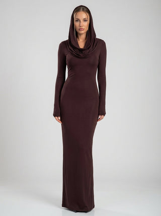 Noctra Gown – Coffee Brown