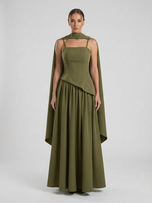 Seraphine Gown – Olive Green