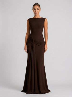 Elsira Gown – Espresso Brown