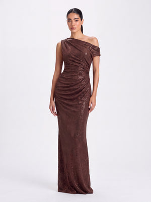 Aurex Gown – Brown