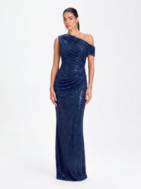 Aurex Gown – Navy Blue