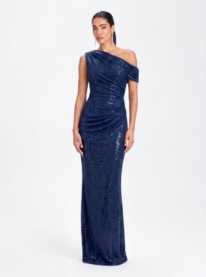 Aurex Gown – Navy Blue