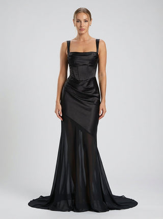 Velina Noir Eliza Gown in black – gown product photo