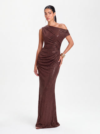 Aurex Gown – Brown