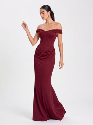 Virenza Gown – Cherry Red