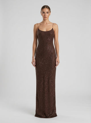 Nova Dress – Chocolate Bronze