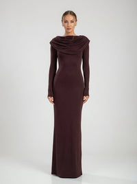 Noctra Gown – Coffee Brown