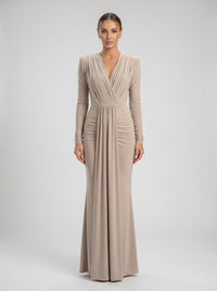 Larissa Gown – Sand Beige