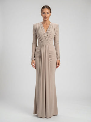 Larissa Gown – Sand Beige