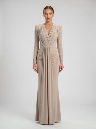 Larissa Gown – Sand Beige