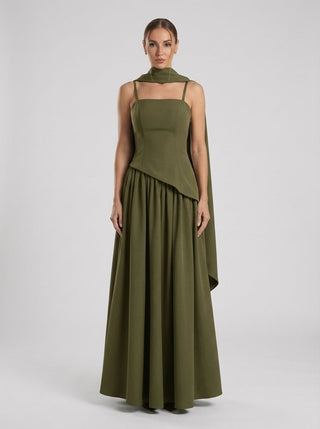 Seraphine Gown – Olive Green