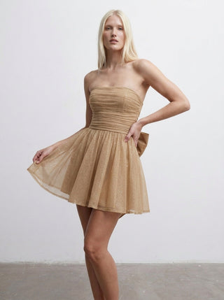 Aurorae Sparkle Dress – Champagne Blush