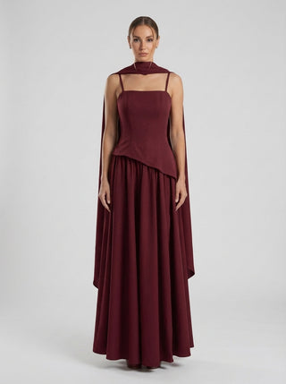 Seraphine Gown – Burgundy