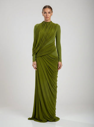 Zuri Gown – Olive Green