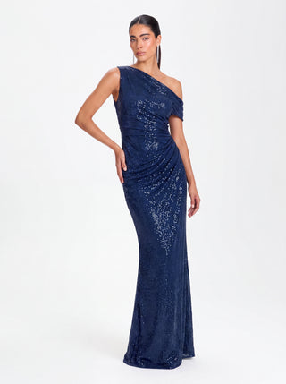 Aurex Gown – Navy Blue