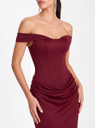 Virenza Gown – Cherry Red