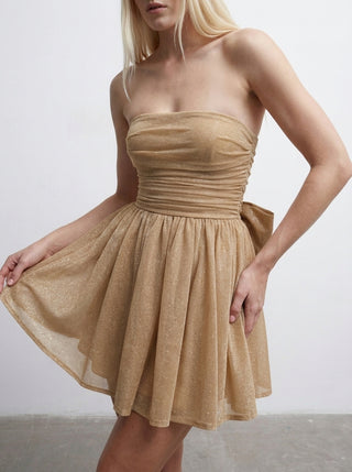 Aurorae Sparkle Dress – Champagne Blush