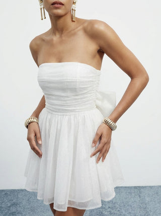 Aurorae Sparkle Dress – Ivory