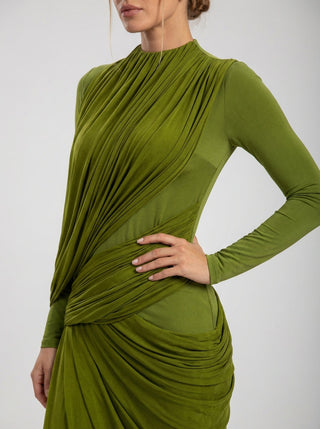 Zuri Gown – Olive Green