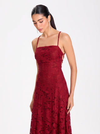 Roselle Gown – Bordeaux Velvet