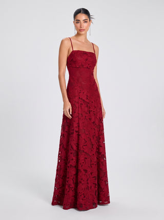 Roselle Gown – Bordeaux Velvet