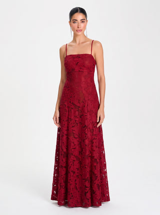 Roselle Gown – Bordeaux Velvet