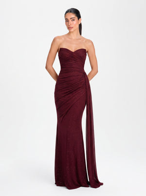 Varelle Gown – Deep Garnet