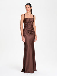 Regalia Gown – Plum Brown