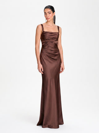 Regalia Gown – Plum Brown