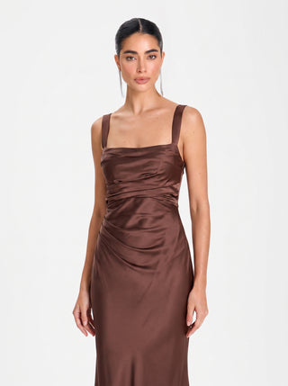 Regalia Gown – Plum Brown