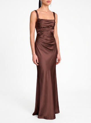 Regalia Gown – Plum Brown